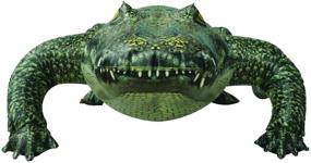 img 2 attached to Надувной аллигатор от Jet Creations - 49 дюймов 🐊 Длинный, в стиле сафари, идеальный для бассейна, декора вечеринки и поклонников аллигаторов.