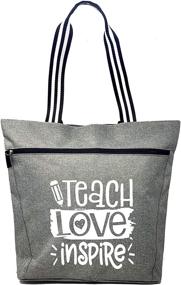 img 4 attached to 👜 Stylish and Practical Large Teacher Tote Bags: A Perfect Appreciation Gift for Women