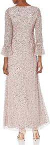 img 1 attached to 👗 Stunning Beaded Elegance: Adrianna Papell Women's Long Dress