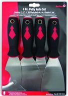 🔴 four piece set of red devil 6090 putty knives logo
