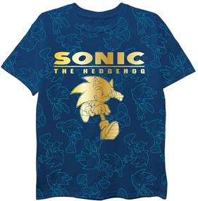 img 2 attached to 🏎️ Sonic The Hedgehog Big Boys T Shirt: Unleash Your Inner Speedster with this Stylish Tee!