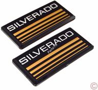 улучшите стиль своего chevy silverado с частями 2x partsto cab emblem badge side roof pillar decal plate для 88-98 90 91 suburban tahoe c/k series blazer логотип
