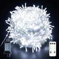 🎄 800 led outdoor christmas string lights: ultra-long 330ft - cool white twinkle fairy lights for holiday decor, christmas parties, and weddings logo