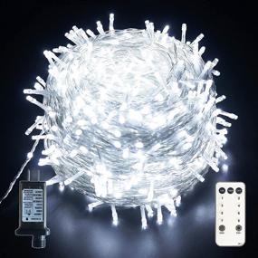 img 4 attached to 🎄 800 LED Outdoor Christmas String Lights: Ultra-Long 330FT - Cool White Twinkle Fairy Lights for Holiday Decor, Christmas Parties, and Weddings