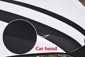 img 1 attached to 🚗 Premium Quality Teemall 3D Black Carbon Fiber Car Wrap Film Twill Weave Vinyl Roll - 17.7x79 inch