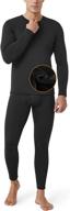 lapasa mens thermoflux thermal underwear set: heavy/light/mid weight, fleece lined, long johns warm top & pants logo