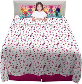 img 2 attached to Super Soft Trolls 4-Piece Full Size Kids Bedding Sheet Set by Franco