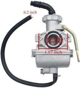 img 3 attached to 🔧 Высокопроизводительный алюминиевый карбюратор iFJF PZ20 ATV ATC12 для TaoTao NST SunL Kazuma Baja - 50cc 70cc 90cc 110cc 125cc