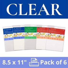 img 3 attached to Grafix KCI811-6 Clear Ink Jet Film, 8.5x11, 6-Pack