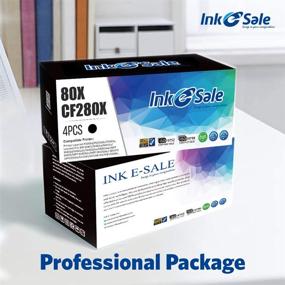 img 2 attached to 🖨️ INK E-SALE 80X High Yield Black Toner Cartridge Replacement for HP CF280X, for HP Laserjet Pro 400 M401a M401n M401d M401dn M401dne M401dw MFP M425dn Printer - Pack of 2