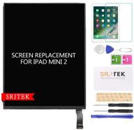 srjtek ipad mini 2 3 lcd replacement - a1489 a1490 a1491 a1599 a1560 display screen panel repair parts kit assembly with oled technology logo