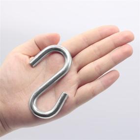 img 2 attached to 🪝 Zinc Plated Stainless Steel S-Hook Hammock Hanger