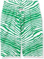 zubaz zebra print green white logo