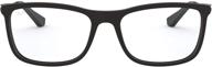 ray ban rx7029 eyeglasses matte black logo