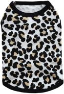 bbeart pet apparel: leopard print cotton vest for 🐆 small dogs - breathable sleeveless harness costumes, spring summer clothes logo