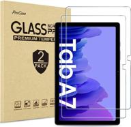 📱 [2 pack] procase galaxy tab a7 10.4 2020 screen protector t500 t505 t507, tempered glass screen film guard for 10.4 inch samsung galaxy tab a7 2020 tablet sm-t500 sm-t505 sm-t507 logo