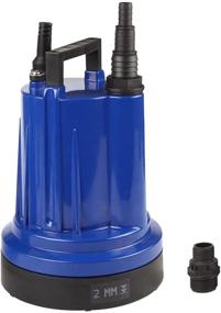 img 4 attached to EXTRAUP 1/3HP Submersible Utility Pump - 1320GPH, Portable, Low Suction, Pond & Flood Water Transfer Pump with Cast Aluminium Housing, Removable Plastic Screen, and 25FT Power Cord