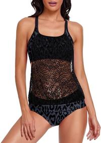 img 4 attached to Tankini Swimsuits Bathing Halter XX Large