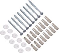 24-inch closet storage kit - easy track hardware 🗄️ package with pins (16), screws (8), and covers (8) in silver logo
