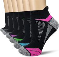 🧦 akoeny women's ankle socks 6-pack - running athletic low-cut cushioned - enhanced seo logo