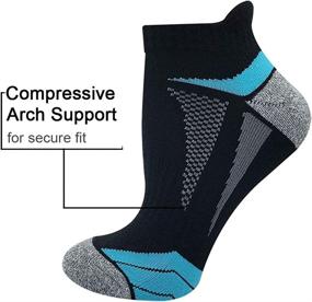 img 2 attached to 🧦 AKOENY Women's Ankle Socks 6-Pack - Running Athletic Low-Cut Cushioned - Enhanced SEO