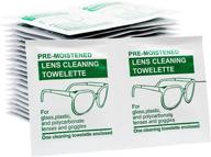 lens wipes for eyeglasses (set of 100) by cleanix - effective glasses cleaner wipes for lenses, screens, camera lenses, tablets, sunglasses, and more logo