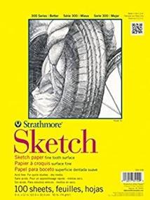 img 1 attached to 📓 Strathmore 350-114 STR-350-114 Sketch Plus - 100 Sheet Sketchbook, 14 by 17 Inches, White