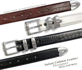 img 3 attached to Italian Calfskin Leather Designer Alligator Men's Accessories