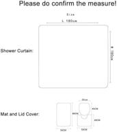 🚿 evermarket colorful african american lovers couple bathroom decor set - 1 shower curtain, 1 toilet mat, and 1 lid cover logo