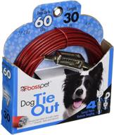 🐶 boss pet products q3530 spg 99 cable dog tie out large size - 30 feet logo