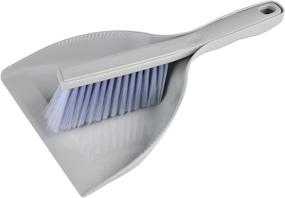 img 4 attached to 🧹 Gray Mini Dustpan and Brush Set: Convenient Cleaning Tool Kit for Home, Kitchen, Office, and Sofa