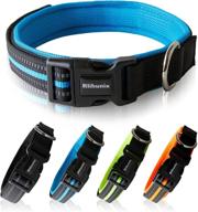 🐾 rlihunix pet collar: reflective, personalized, adjustable for safety & style - suitable for dogs & cats of all sizes logo