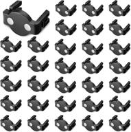 magnetic c9 socket clips: effortless christmas light 🧲 installation for outdoor patios - clear (30 pieces, black) логотип