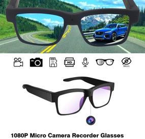 img 3 attached to Camera Glasses 1080P: Full HD Recording Glasses for Indoor &amp; Outdoor – Includes 32G Micro SD Card