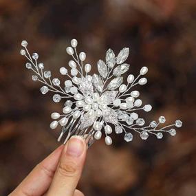 img 4 attached to Casdre Wedding Silver Crystal Accessories Hair Care in Hair Accessories