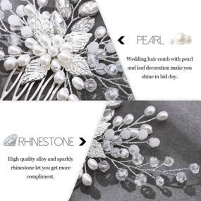 img 2 attached to Casdre Wedding Silver Crystal Accessories Hair Care in Hair Accessories