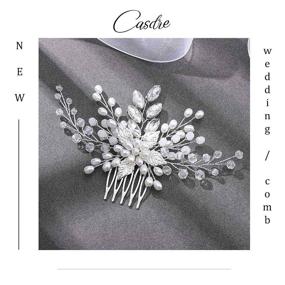 img 1 attached to Casdre Wedding Silver Crystal Accessories Hair Care in Hair Accessories