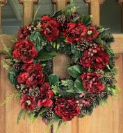 🎁 westhaven winter wreath - 22 inches - designer quality transforms winter decor - stunning - includes white gift box логотип