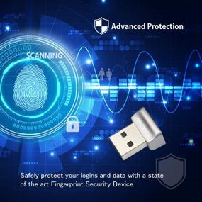 img 2 attached to 🔒 ARCANITE USB Fingerprint Reader AKFSD-07 for Windows 10 Hello - Enhanced 360-Degree Sensor Security Device with 0.05s Response Time