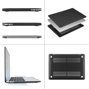 img 1 attached to Чехол MOSISO для MacBook Pro 13 дюймов 2016-2020 года выпуска: A2338 M1, A2289, A2251, A2159, A1989, A1706, A1708 - Черный жесткий чехол и защитная пленка для экрана.