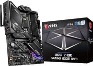 обновленная: игровая материнская плата msi mpg z490 gaming edge wifi atx - 10-го поколения процессор intel core, ddr4, два слота m.2, usb 3.2 gen 2, wi-fi 6, mystic light rgb. логотип