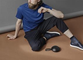 img 1 attached to Vifa Reykjavik Bluetooth Speaker - Portable Mini Outdoor Wireless Speaker, Enhanced Stereo Sound, Nordic Design, Built-in Mic for Hands-Free Calls - Lava Black, Ideal Personal Speaker