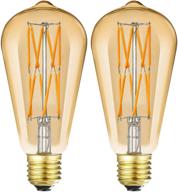 💡 leools dimmable incandescent equivalent decorative light bulb logo