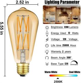 img 2 attached to 💡 LEOOLS Dimmable Incandescent Equivalent Decorative Light Bulb