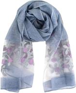 van caro women's silk scarf for spring: fashionable shawl wrap for hair & neck logo