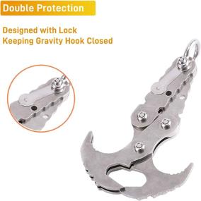 Gravity Grappling Hook, Heavy-Duty Stainless Steel Grappling Hook Sturdy  Portable Reliable For Outdoor Mountain Climbing Camping 