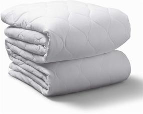 img 4 attached to 🛏️ Sunbeam Water-Resistant Heated Mattress Pad with 20 Heat Settings - White, Queen Size (MSU6SQS-T000-11A00)