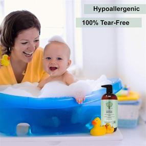img 1 attached to 👶 Premium USDA Biobased All-in-One Baby Wash - Sulfate-Free, Tear-Free, Hypoallergenic 2-in-1 Baby Shampoo & Body Wash (24 oz / 709 ml)