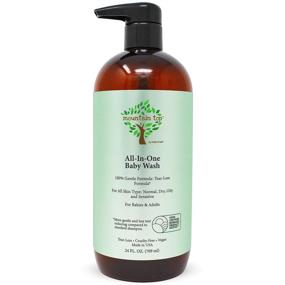 img 4 attached to 👶 Premium USDA Biobased All-in-One Baby Wash - Sulfate-Free, Tear-Free, Hypoallergenic 2-in-1 Baby Shampoo & Body Wash (24 oz / 709 ml)