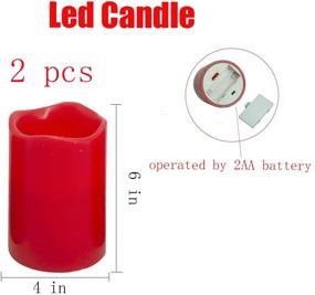 img 3 attached to Realistic Flameless Flickering Candles Battery